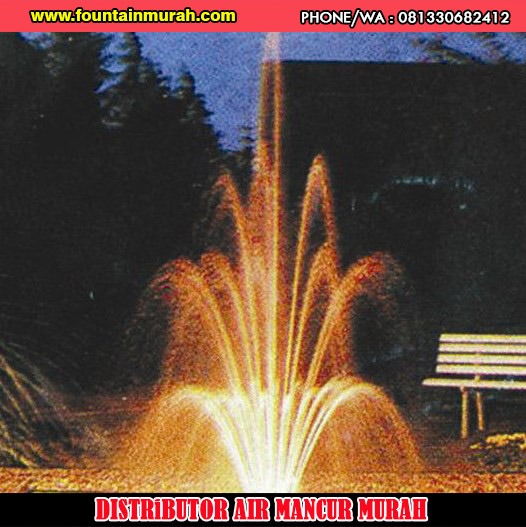 Pengaplikasian nozzle blossom adjustable air mancur