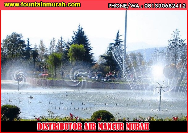 Pengaplikasian fontain nozzle rotating kuningan stainless steel