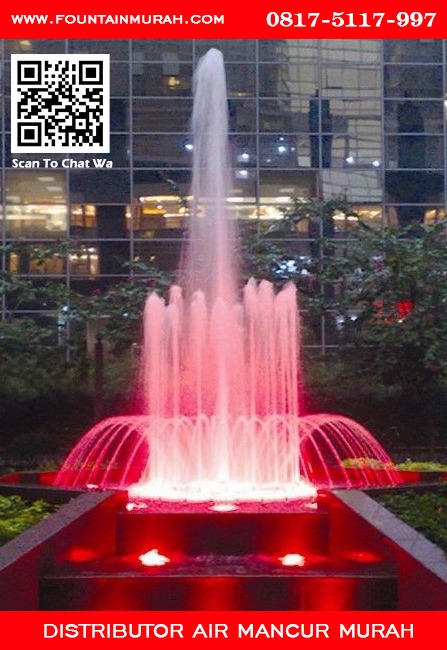 Air mancur dengan single shooting nozzle