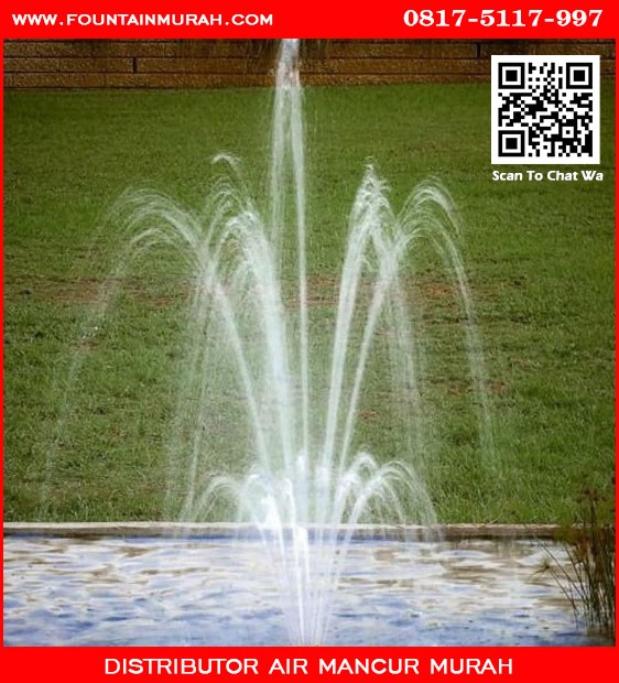 Contoh air mancur menggunakan nozzle adjust blossom