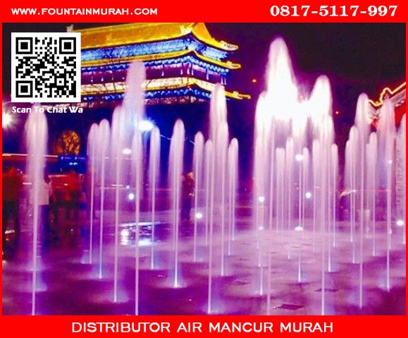 Hasil penggunaan nozzle air mancur small mixed trumpet jet