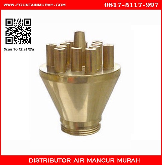 Nozzle concertration kuningan untuk taman air mancur