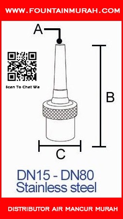 Ukuran diameter nozzle Adjustable Single Shooting